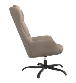 Chaise de relaxation Taupe Similicuir daim