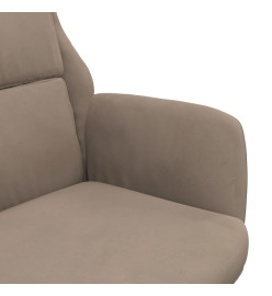 Chaise de relaxation Taupe Similicuir daim