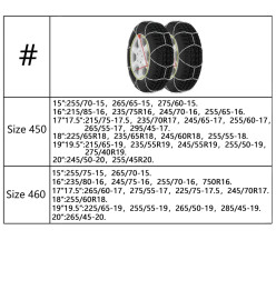 Chaînes antidérapantes 2 pcs 9 mm KN100