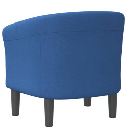 Fauteuil cabriolet bleu tissu