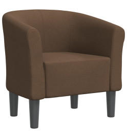 Fauteuil cabriolet marron tissu