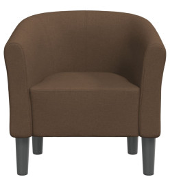 Fauteuil cabriolet marron tissu