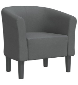 Fauteuil cabriolet gris foncé tissu