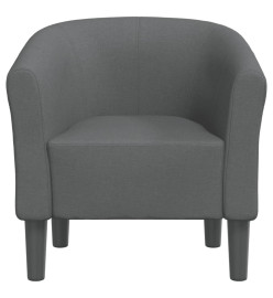 Fauteuil cabriolet gris foncé tissu