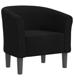 Fauteuil cabriolet noir tissu