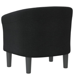 Fauteuil cabriolet noir tissu