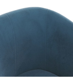 Fauteuil cabriolet bleu foncé velours