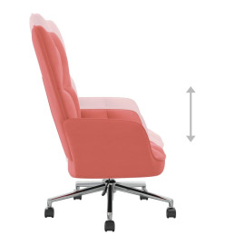 Chaise de relaxation Rose Velours