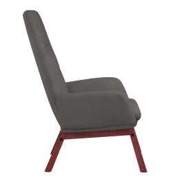 Chaise de relaxation Gris clair Tissu