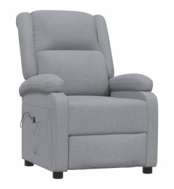 Fauteuil inclinable électrique Gris clair Tissu