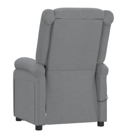 Fauteuil inclinable électrique Gris clair Tissu