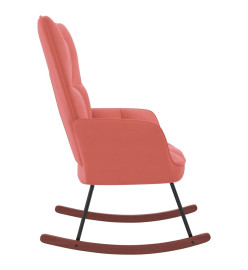 Chaise à bascule Rose Velours