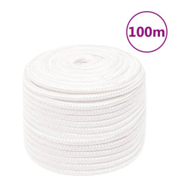 Corde de bateau Blanc complet 12 mm 100 m Polypropylène