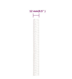 Corde de bateau Blanc complet 12 mm 100 m Polypropylène