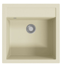 Évier de cuisine Granit Seul lavabo Beige