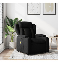 Fauteuil de massage inclinable Noir Tissu