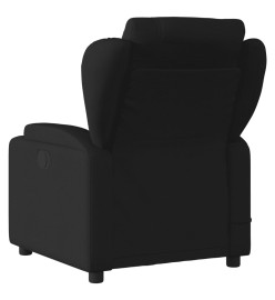 Fauteuil de massage inclinable Noir Tissu