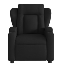 Fauteuil de massage inclinable Noir Tissu