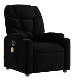 Fauteuil de massage inclinable Noir Tissu