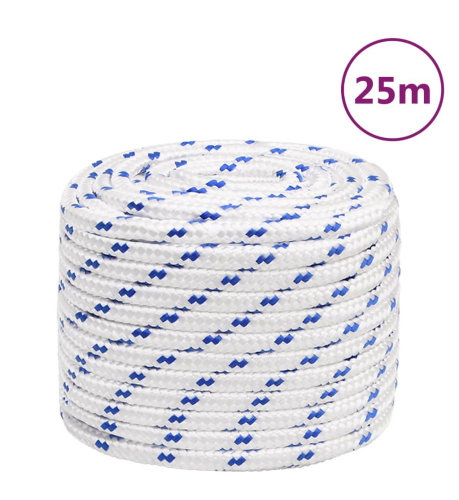 Corde de bateau Blanc 16 mm 25 m Polypropylène