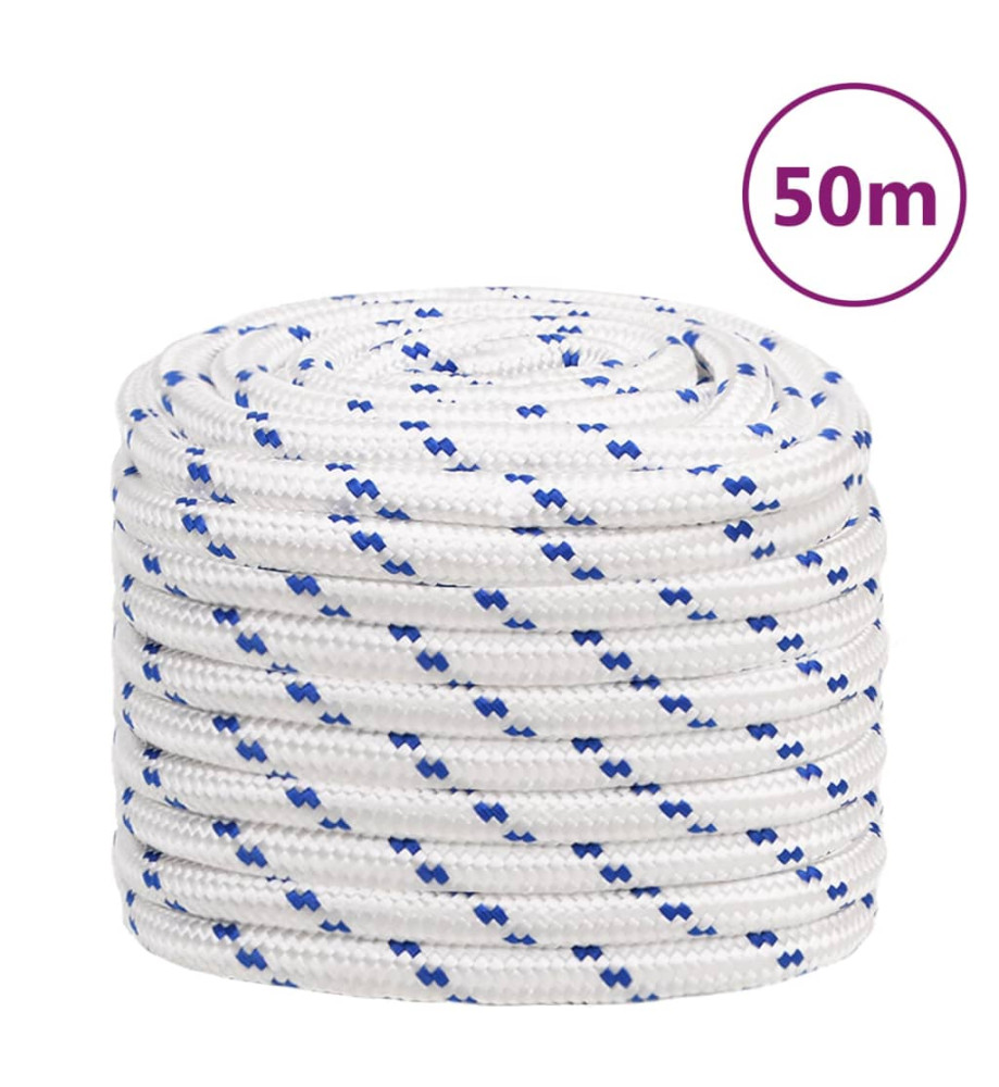 Corde de bateau Blanc 20 mm 50 m Polypropylène