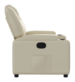 Fauteuil inclinable Crème Similicuir