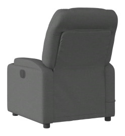 Fauteuil de massage inclinable Gris foncé Tissu