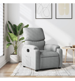 Fauteuil inclinable Gris clair Tissu