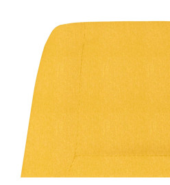 Chaise de relaxation Jaune moutarde Tissu