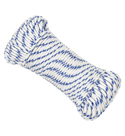 Corde de bateau Blanc 4 mm 500 m polypropylène