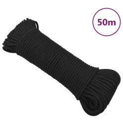 Corde de bateau Noir complet 4 mm 50 m Polypropylène