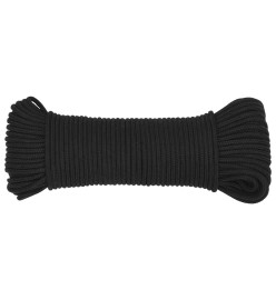 Corde de bateau Noir complet 4 mm 50 m Polypropylène