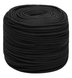 Corde de bateau Noir complet 10 mm 250 m polypropylène