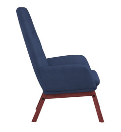 Chaise de relaxation Bleu Tissu