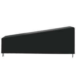 Housse de chaise longue noir 210x80x45/75 cm oxford 420D