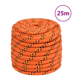 Corde de bateau Orange 18 mm 25 m Polypropylène