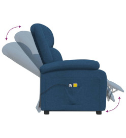 Fauteuil de massage Bleu Tissu