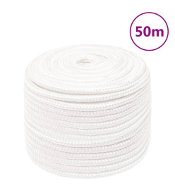 Corde de bateau Blanc complet 14 mm 50 m Polypropylène