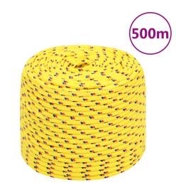 Corde de bateau Jaune 8 mm 500 m Polypropylène