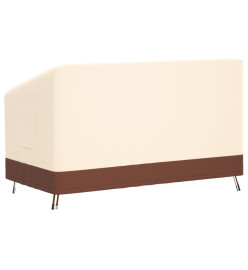 Housse de banc 3 places beige 159x84x56/81 cm oxford 600D