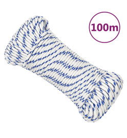 Corde de bateau Blanc 4 mm 100 m Polypropylène