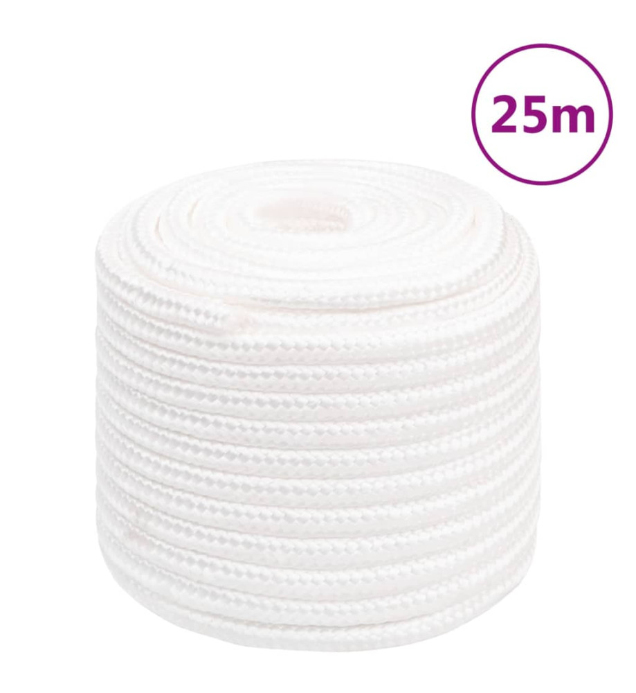 Corde de bateau Blanc complet 16 mm 25 m Polypropylène