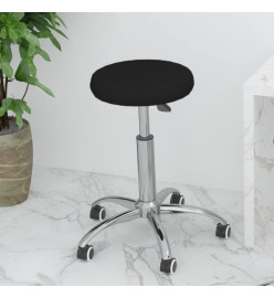 Chaise pivotante de bureau Noir Similicuir