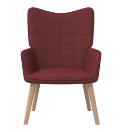 Chaise de relaxation Rouge bordeaux Tissu