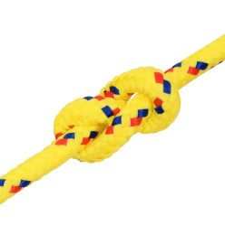 Corde de bateau Jaune 8 mm 250 m Polypropylène