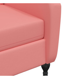 Fauteuil de massage inclinable rose velours