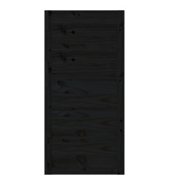 Porte de grange Noir 100x1,8x204,5 cm Bois massif de pin