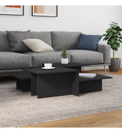 Tables basses 2 pcs gris bois d'ingénierie