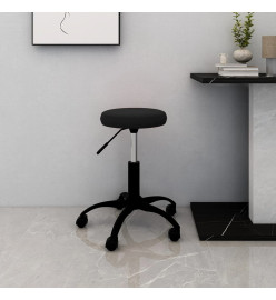 Chaise pivotante de bureau Noir Velours