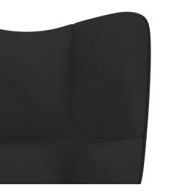 Chaise de relaxation Noir Velours